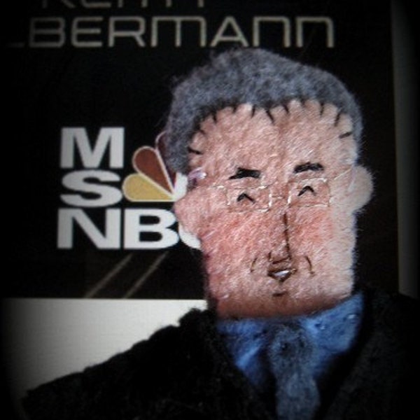 Keith Olbermann Felt Finger Puppet