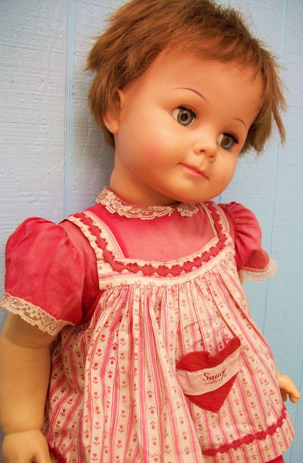 1960 Big Saucy Walker Doll by Ideal 28 inches tall...Like a Etsy
