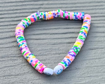 Colorful Confetti Clay Bead Bracelet
