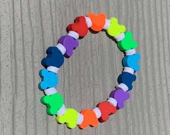 Colorful Mousehead Clay Bead Bracelet