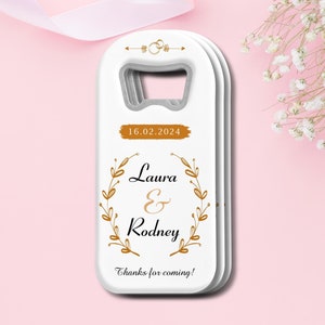 Aimant ouvre-bouteille personnalisé avec carte, Cadeaux de mariage pour invités en gros, Cadeaux de mariage personnalisés, Cadeaux de remerciement de mariage