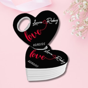 Personalisierter Flaschenöffner mit Karte, 48 Designs und kundenspezifisch verfügbar, Hochzeitsgeschenke für Gäste in loser Schüttung, Brautparty-Verlobungs-Souvenir