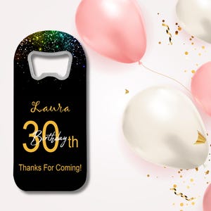 Personalisierte Geburtstagsgeschenke, Sonderanfertigungen Flaschenöffner-Magnet Geschenke für Gäste, Partygeschenk, 18.60