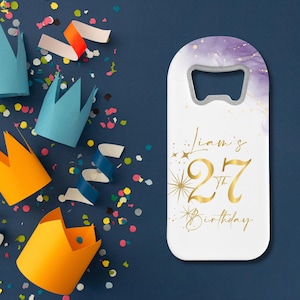 Personalized Birthday Favors For Guests, Custom Designs Bottle Opener Magnet Gifts for Guests, Party Favors, 18th 60th Happy Birthday Favors