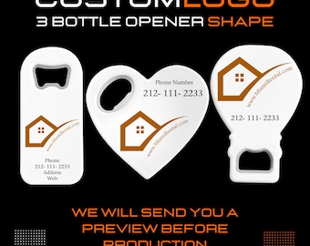 Custom Logo Bottle Opener Magnet: Bulk Promotional Gifts