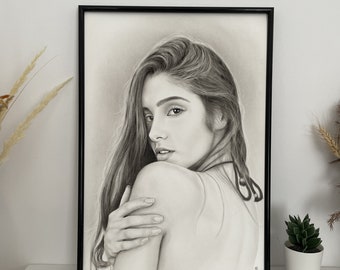 Retrato personalizado dibujado a mano • Encargo de arte personalizado