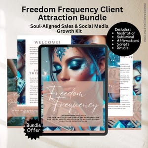 Client Attraction Bundle | Soul-Aligned Sales Tools, Wealth Embodiment Rituals & Subliminals for Coaches, Healers, Creators
