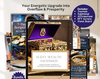 Reichtum Ascension Digital Bundle | Geld Manifestation Toolkit | Fülle Mindset | EFT Schriften | Affirmationen | Unterschwellige Audio | LOA
