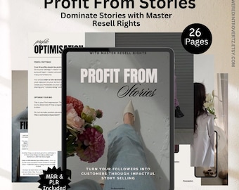 Profit From Stories eBook: Instagram Marketing Guide (MRR & PLR)