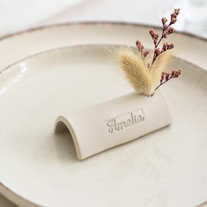 Tarjetas de nombre de boda al por mayor Placas de nombre de boda personalizadas Recuerdos de boda personalizados Etiquetas de nombre de boda de cerámica personalizadas Recuerdos de boda únicos