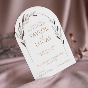Ensemble d'invitations en bois personnalisées, faire-part de mariage en bois rustique, faire-part de mariage indien, ensemble de cartes d'invitation de mariage rustique personnalisées