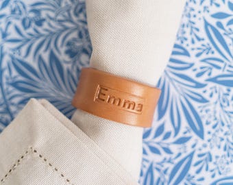 Custom personalized napkin ring Round stoneware napkin holder Personalized table setting Handmade ceramic wedding favors Christening gifts