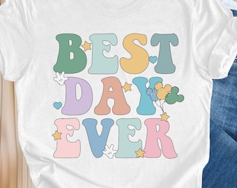 Disney Best Day Ever Shirt, Disney Family Shirt, Disney Vacation Shirt, Disneyland Shirt, Magic Kingdom Shirt, Disney Retro Shirt.