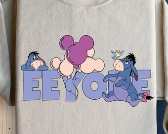 Disney Winnie The Pooh Eeyore Sweatshirt, Winnie The Pooh Family, The Pooh And Friends Shirt, Disney Trip Shirt, Personalized Disney Shirt.