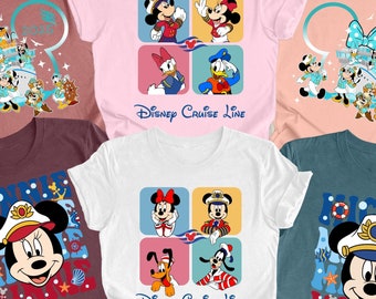 Cute Disney Cruise Line Mickey and Friends T-shirt, Disney Wish Fantasy Magic Wonder 2025 Matching Tee, Family Cruise Vacation Gift.