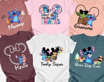 Disney Watercolor Mickey Castle Stitch Shirt, Disney Stitch Shirts,  Disney Castle Shirts, Disneyworld Family Shirts, Stitch Shirts.