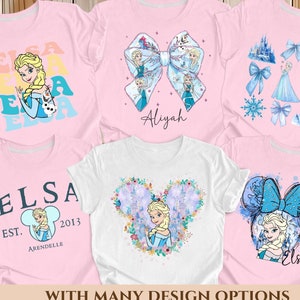 Disney Elsa Shirt, Elsa Shirt, Disney Family Tee, Disney Princess Shirt, Disney World, Disney Custom Family Shirt, Disney Frozen Elsa Shirt.