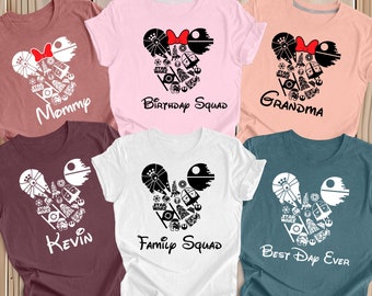 Star Wars Mickey Mouse Shirt, Disney Family Shirt, Mickey Head Star Wars Shirt, Death Star Shirt, Star Wars Tees, Disney Trooper Galaxy Tee.