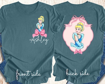 Coquette Disney Princess Shirt, Disney Princess Shirt, Disney Character Shirt, Belle, Cinderella, Jasmine, Rapunzel, Mulan Shirt, Ariel Tee.