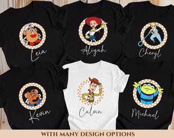 Disney Toy Story Shirt, Disney Family Matching Shirt, Disney Group Shirt, Toy Story Birthday Shirt, Woody Buzz Jessie, Personalized Shirt.