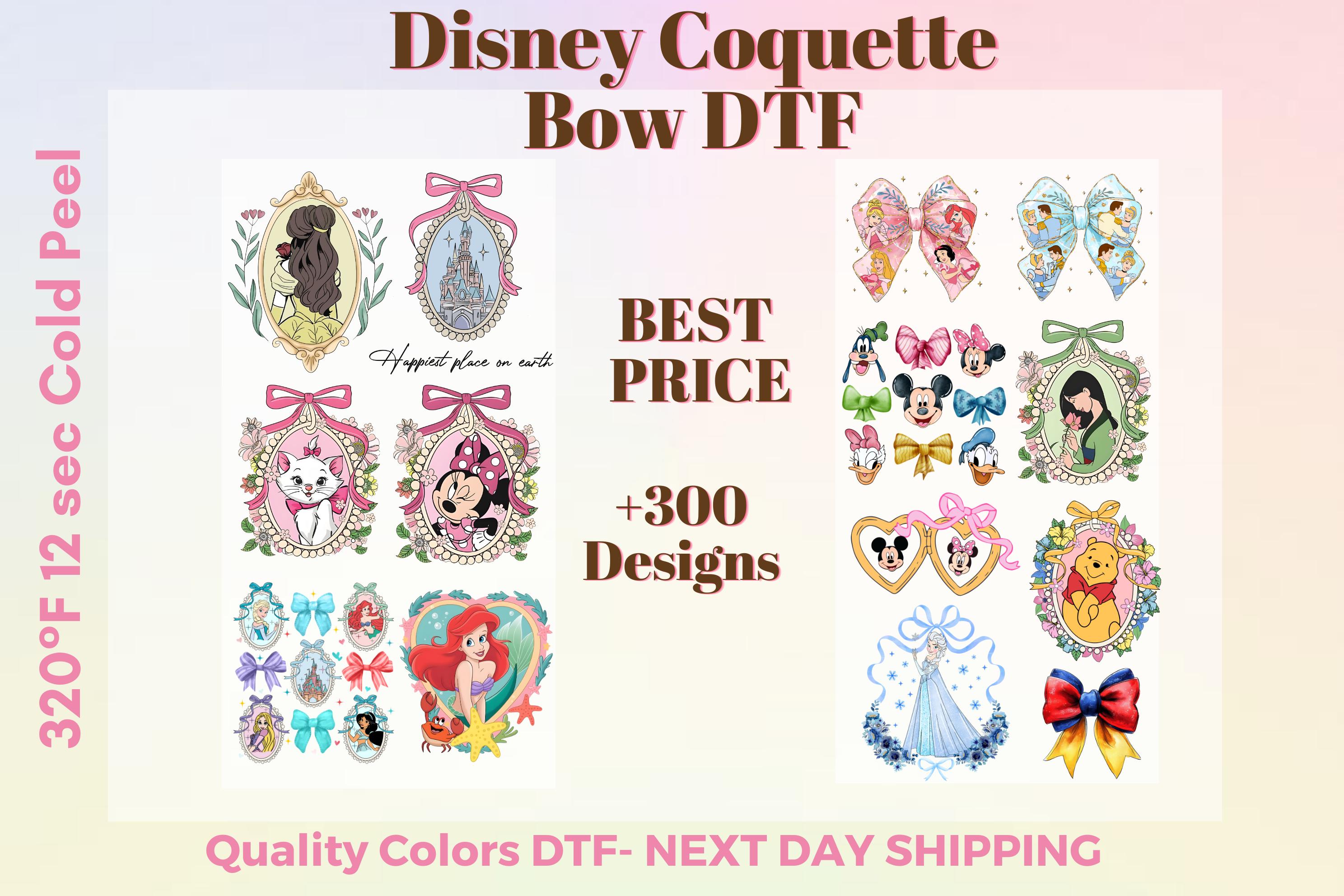 Disney Coquette Bows Dtf Transfer, Princesses Coquette Bow Dtf, Disneyland Bow Dtf, Family Trip Coquette Dtf, Disneyworld Bow Dtf Transfers.