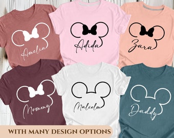 Disney Family Shirt, Family Disneyworld Shirt, Mickey Sketch Shirt, Minnie Women Shirt, Disneyworld Trip Shirt, Mickey Couple Shirt