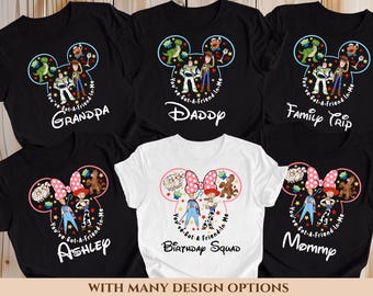Disney Toy Story Shirt, Disney Family Matching Shirt, Disney Group Shirt, Toy Story Birthday Shirt, Woody Buzz Jessie, Personalized Shirt.