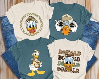 Donald Duck Safari Shirt, Animal Kingdom Shirt, Magic Kingdom Shirt, Disney Birthday Gift, Disneyland Shirt, Disneyworld Shirt.