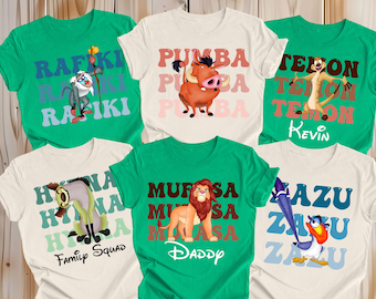 Disney Lion King Matching Shirt, Hakuna Matata Shirt, Simba and Friends Shirt, Disney Wild Shirt, Disney Safari Shirt, Animal Kingdom Shirt.