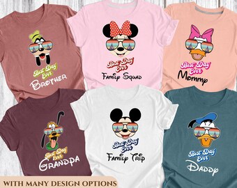 Disney Family Shirts, Disneyworld Shirts Family, Custom Disney Characters Family Sunglass Shirts, Personalized, Disney Family Shirts.