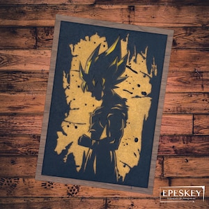 Son Goku Super Saiyan Dragon Ball Z wooden board anime wall decoration 6 layers laser cutting geek art manga otaku DBZ fan gift