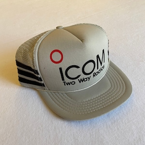 Vintage Three Stripe Icom Two Way Radio SnapBack Hat