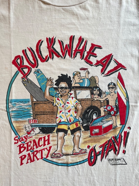 希少レア 80s Our Gang Tシャツ buckwheat vintage Vintage 80s The Little Rascals Buckwheat Buckbo T-shirt