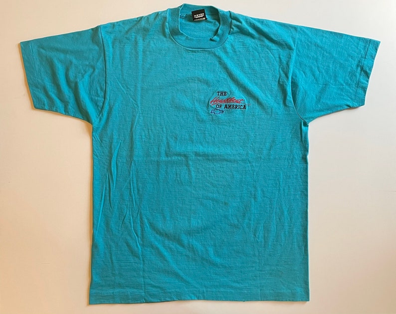 Vintage 90s Chevy Heartbeat of America Screen Stars Single Stitch Shirt