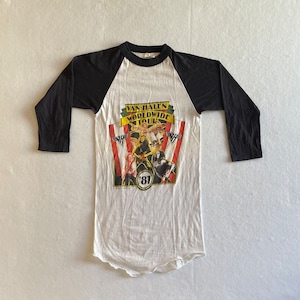 Vintage 1981 Van Halen ORIGINAL World Tour Raglan Single Stitch Shirt