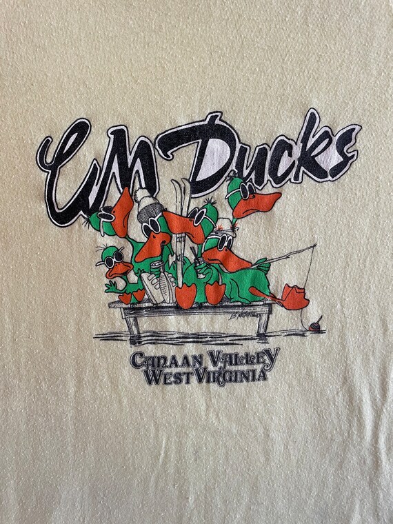 Vintage 80s Canaan Valley CM Ducks Nightclub West… - image 2