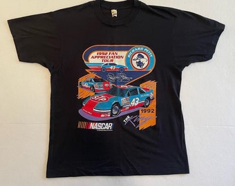 Vintage 1992 Richard Petty Fan Appreciation Tour NASCAR Screen Stars Single Stitch Shirt