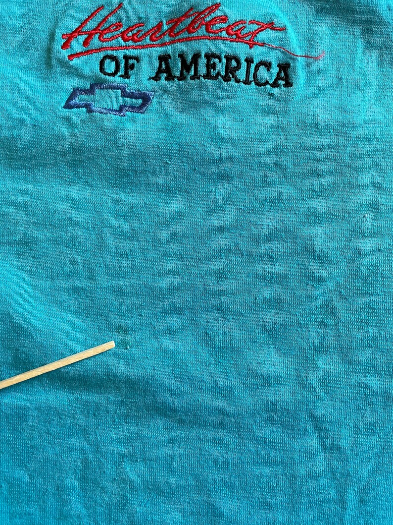 Vintage 90s Chevy Heartbeat of America Screen Stars Single Stitch Shirt