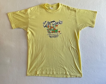 Vintage 80s Canaan Valley CM Ducks Nightclub West Virginia Paper Thin Stedman Single Stitch Shirt