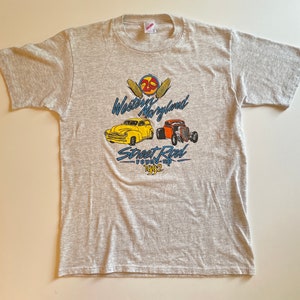 Vintage 1992 Street Rod Round-Up Muscle Car Maryland Single Stitch Shirt