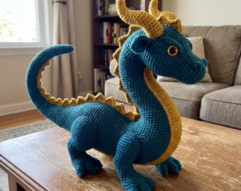 Dragon Amigurumi Crochet Pattern Fantasy Plush Toy PDF