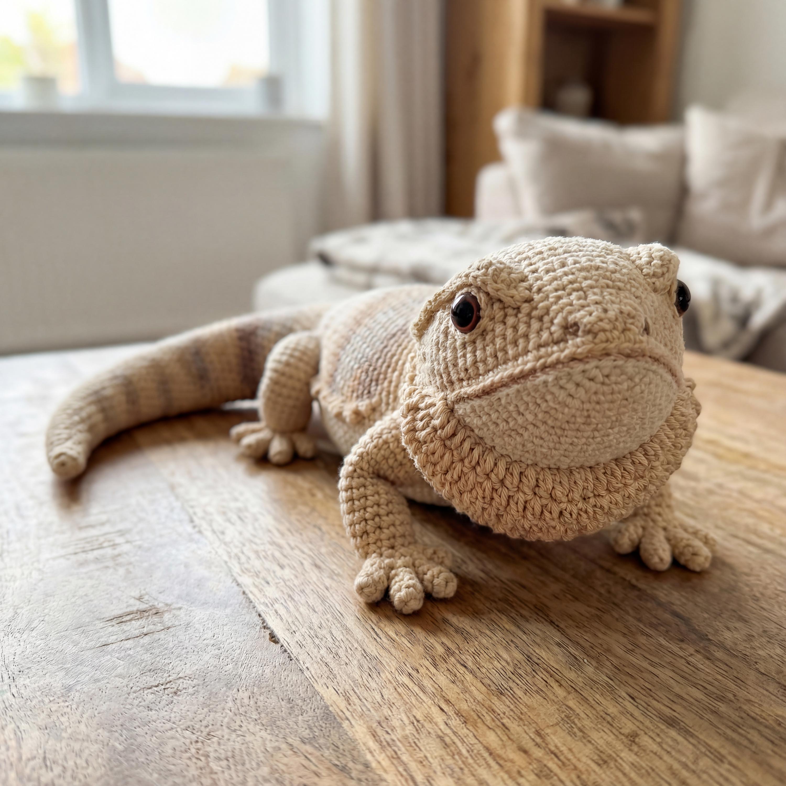 Bearded Dragon Amigurumi Pattern Crochet Lizard Plush Tutorial PDF - Etsy