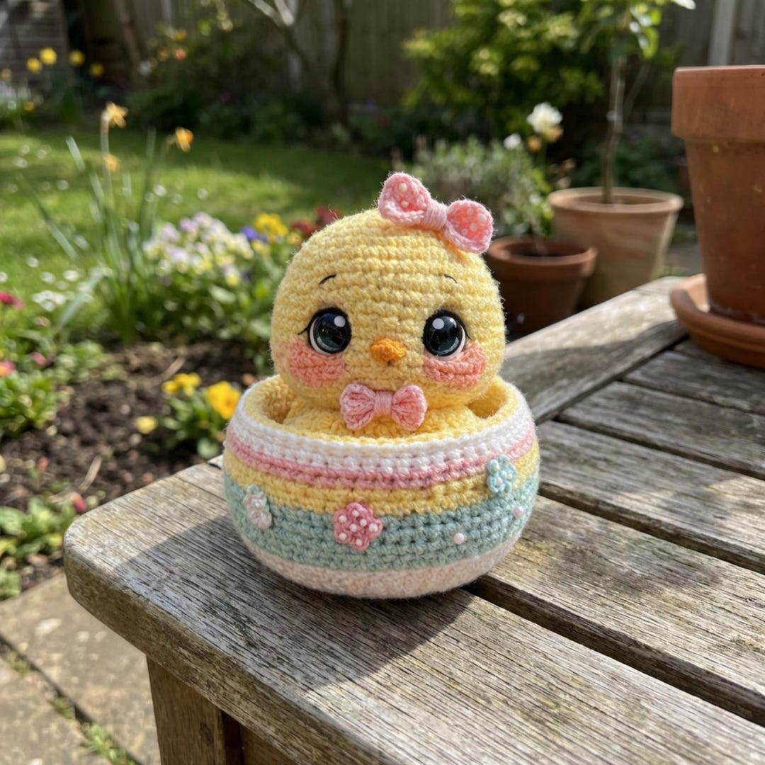 Easter Chick in Egg Amigurumi Crochet Pattern | Plush Toy (US PDF ...