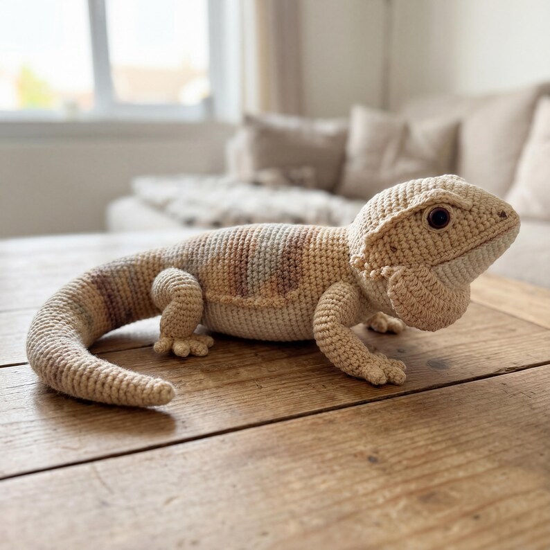 Bearded Dragon Amigurumi Pattern Crochet Lizard Plush Tutorial PDF - Etsy