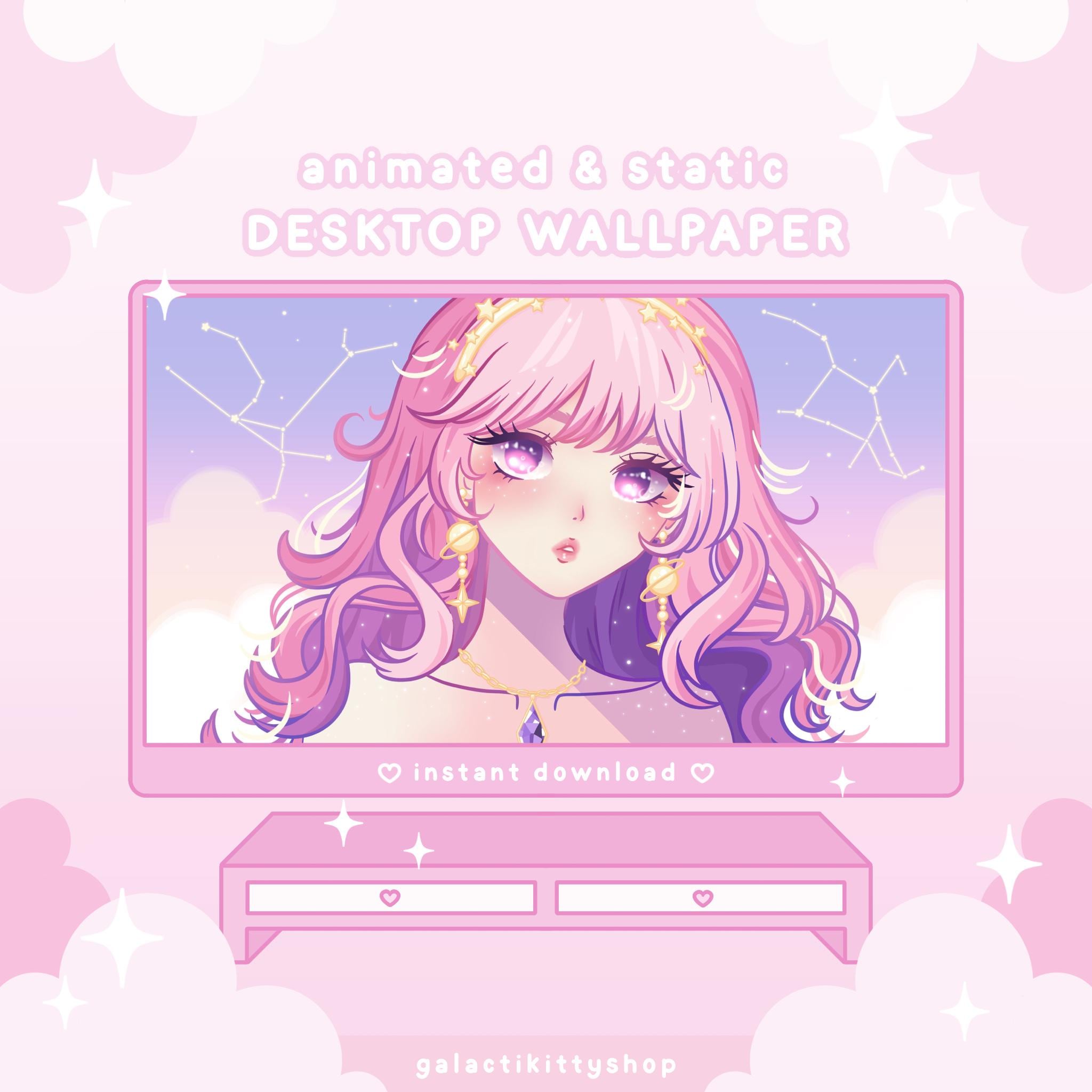 Andromeda Animated Desktop Wallpaper: Celestial PC Theme (Digital Download), image size:2048x2048