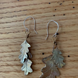 Double oak earrings