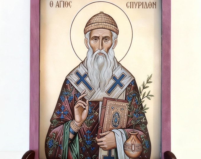 Handmade Saint Spyridon Icon