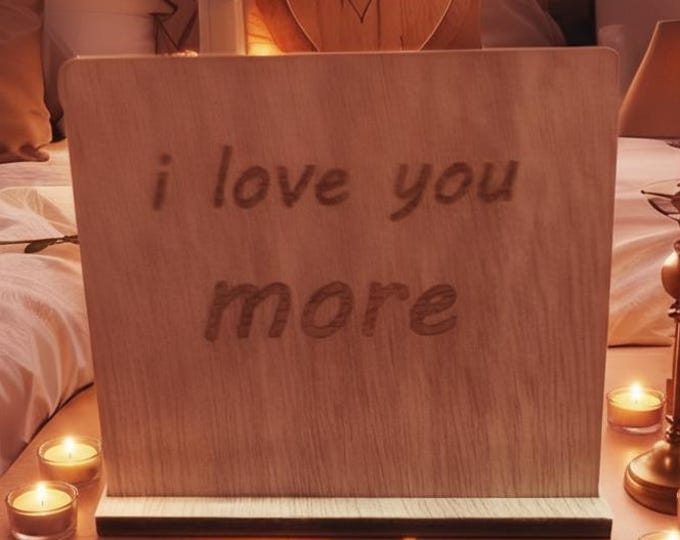 Personalized Wooden Valentine’s Day Stand