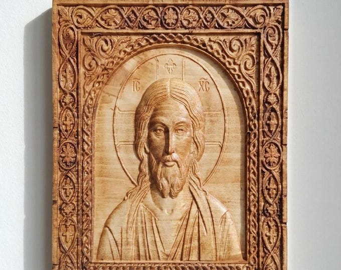 Jesus Christ engraved wooden