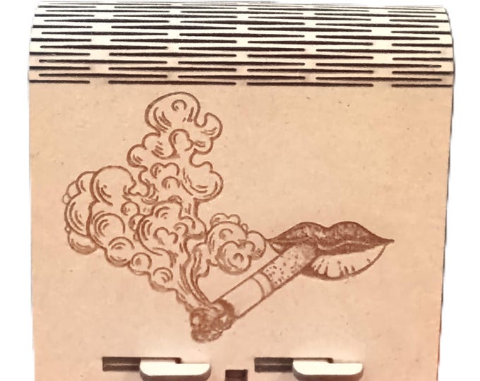 Handmade wooden cigarette case